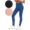 Legginsy damskie prążkowane